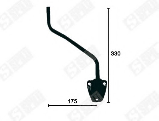 SPILU 61953 Holder, outside mirror